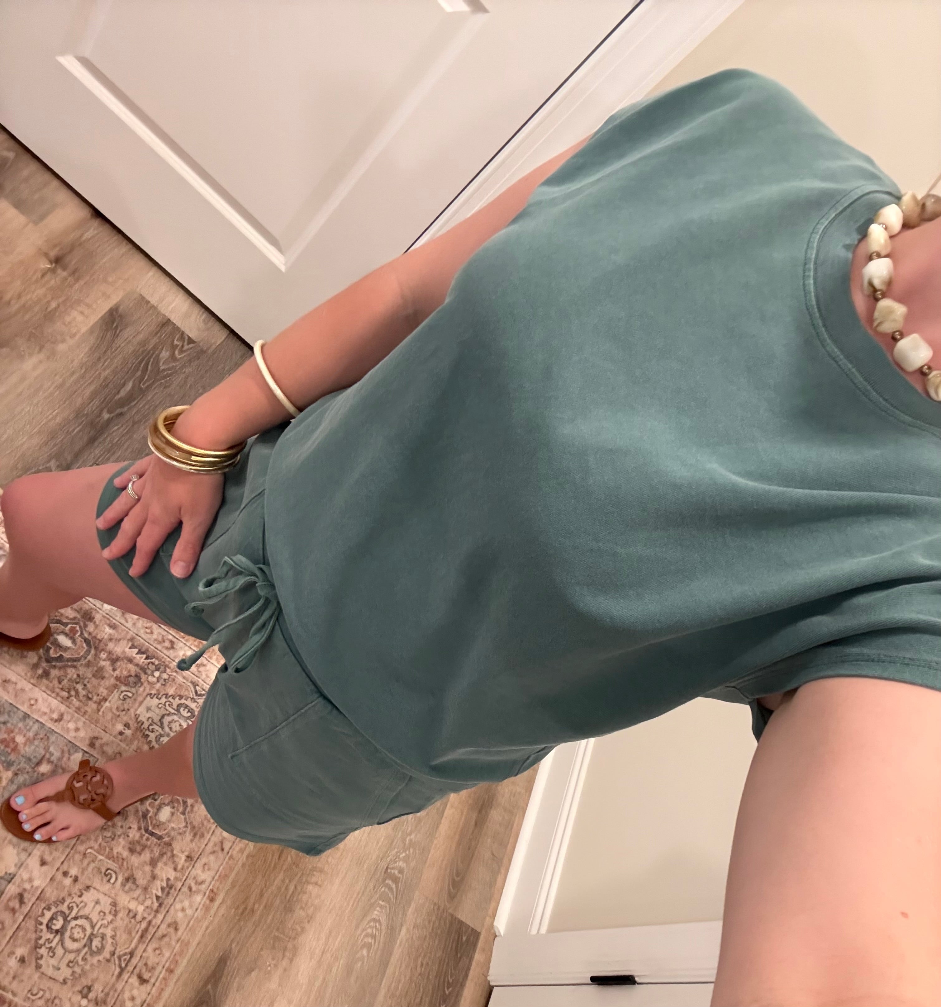 Dark Teal Two-Piece Set