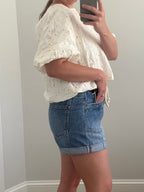 Sienna Super High Rise Drawstring Cuffed Shorts