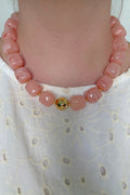 Jennifer Chunky Pink Beaded Necklace