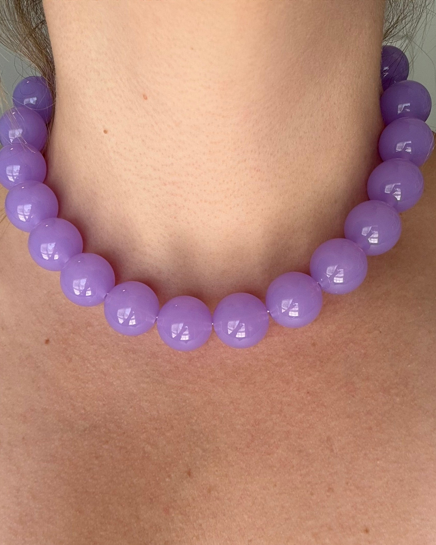 Lavender Beaded Necklace