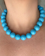 Baby Blue Beaded Necklace